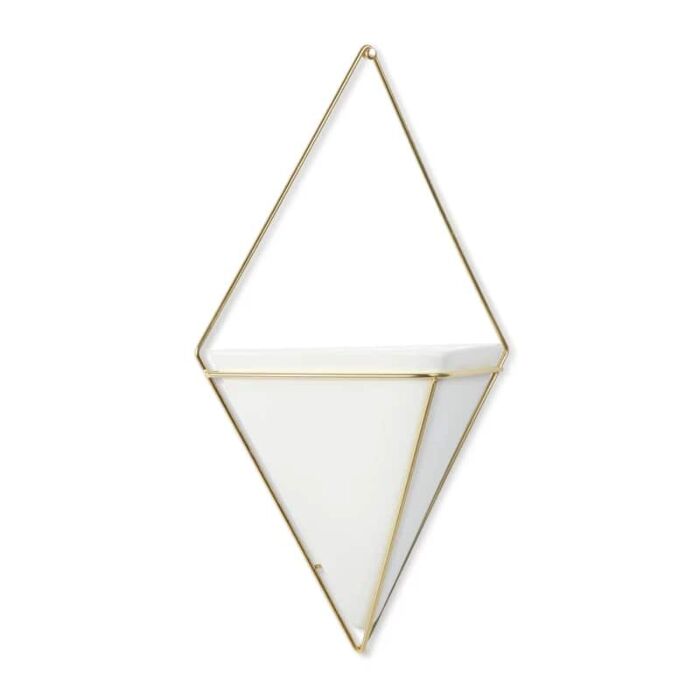 Umbra - Trigg Wall Display - White Brass - Large